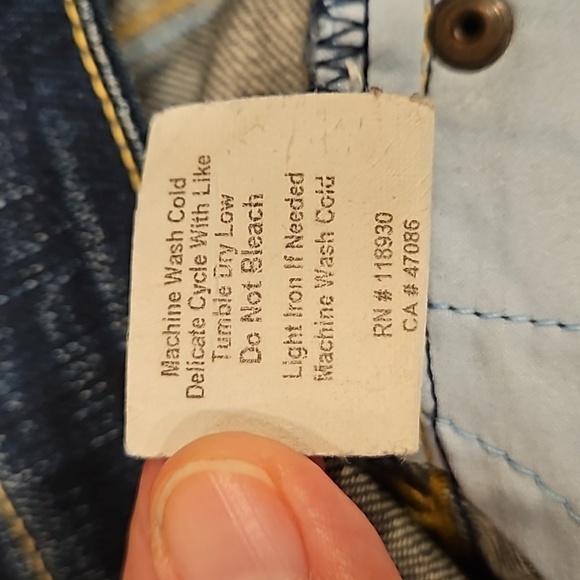 💕KITSON💕 Y2K Play Me Denim Mini Skirt ~ Dark Blue Wash 30 - Picture 12 of 12